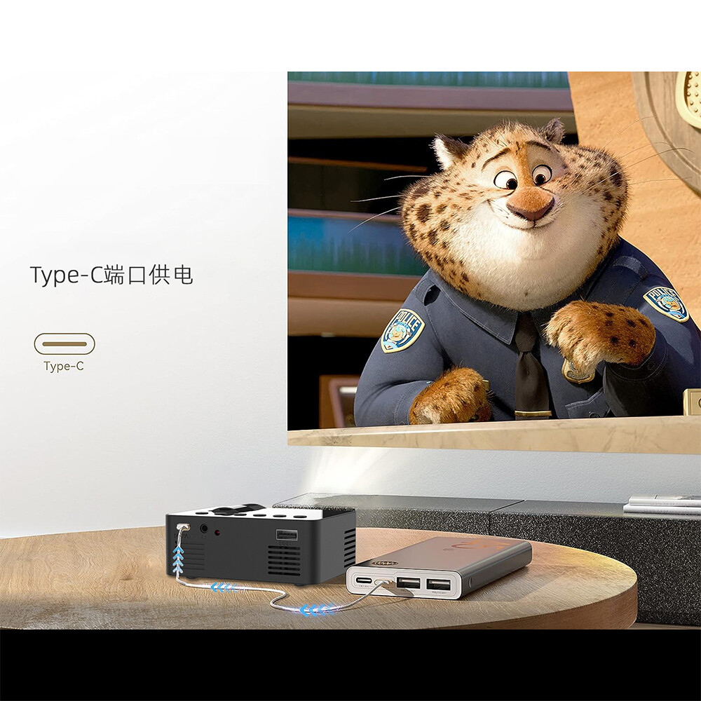 YT100 Mini Projector – Compact, Portable Home Theater