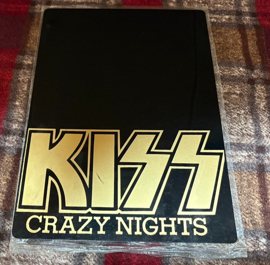 KISS Crazy Nights Plastic Sheet Vintage Rare