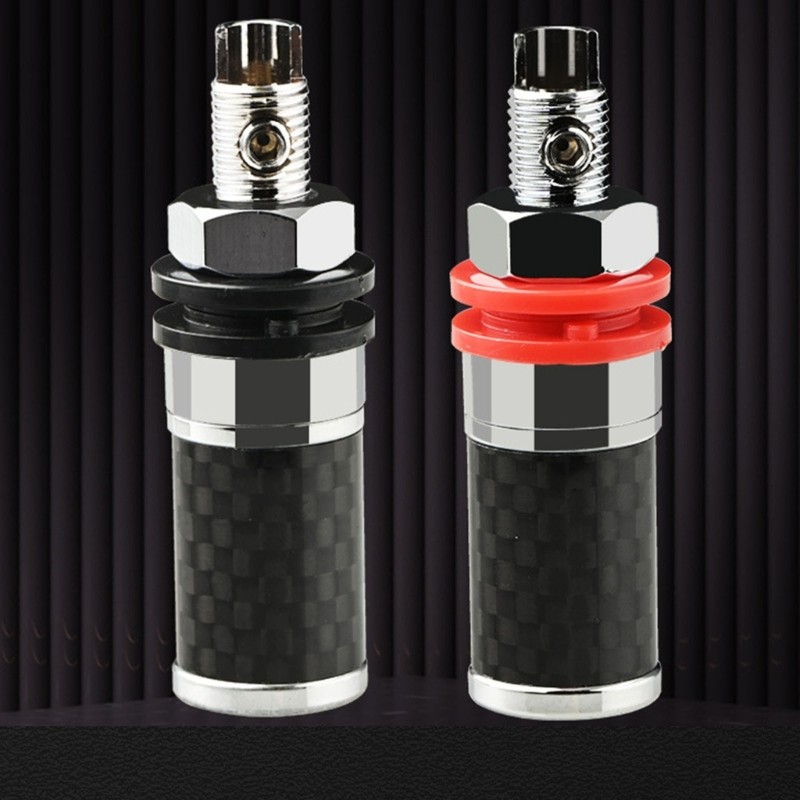 Speaker Binding Post Rhodium Plated Amplifier Terminal Banana Speaker Plug Jacks