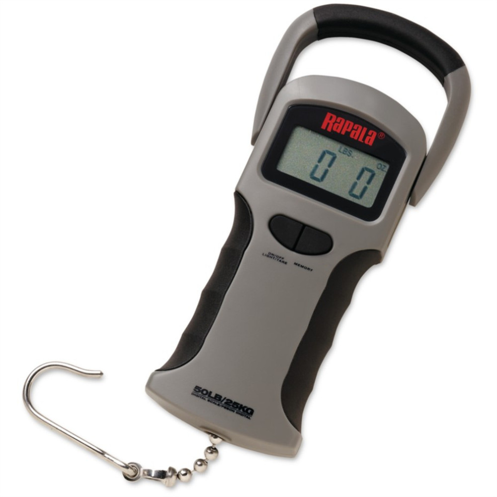 Rapala ProGuide Digital Scale 25kg Fishing Weighing Tool Memory Function