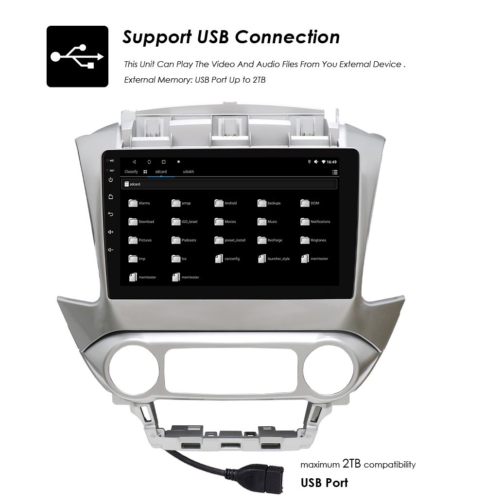2+32GB Android 14 Car Stereo Radio For GMC Chevrolet Tahoe 2015-2019 Carplay US