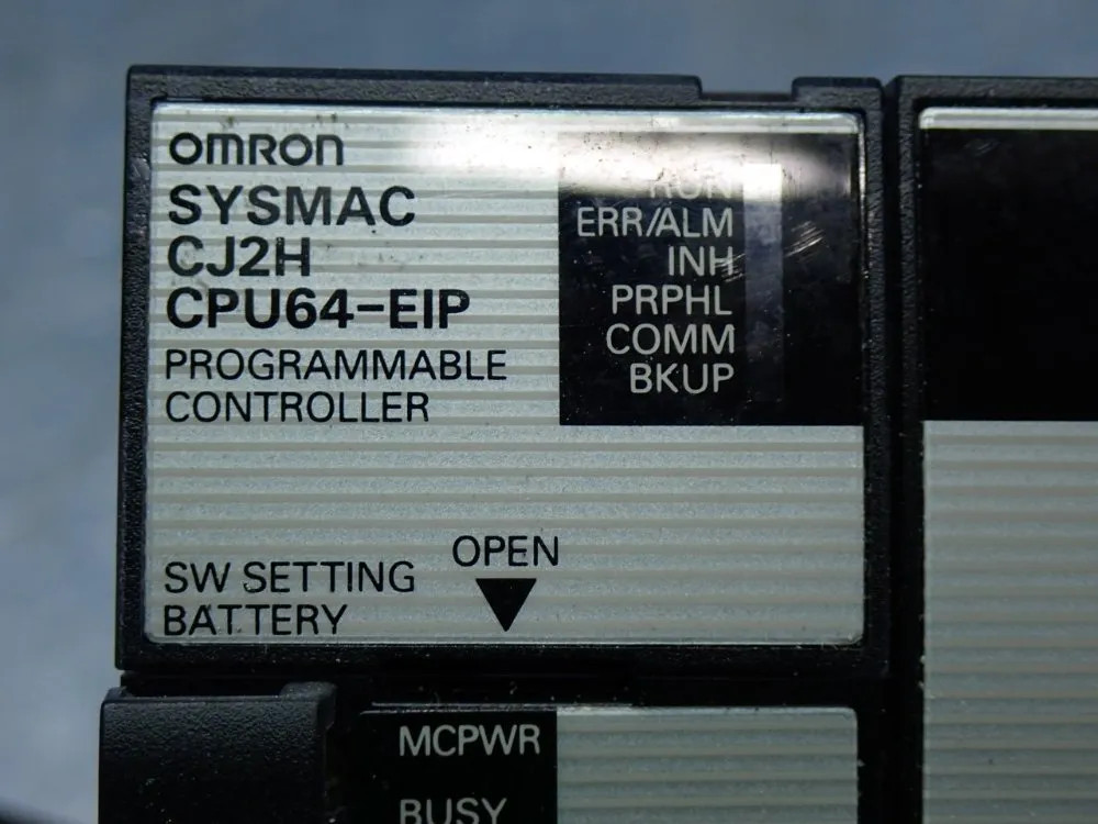 OMRON CJ2H-CPU64-EIP CPU MODULE UNIT WITH CJ1W-TER01 END PLATE 160K DATA MEM