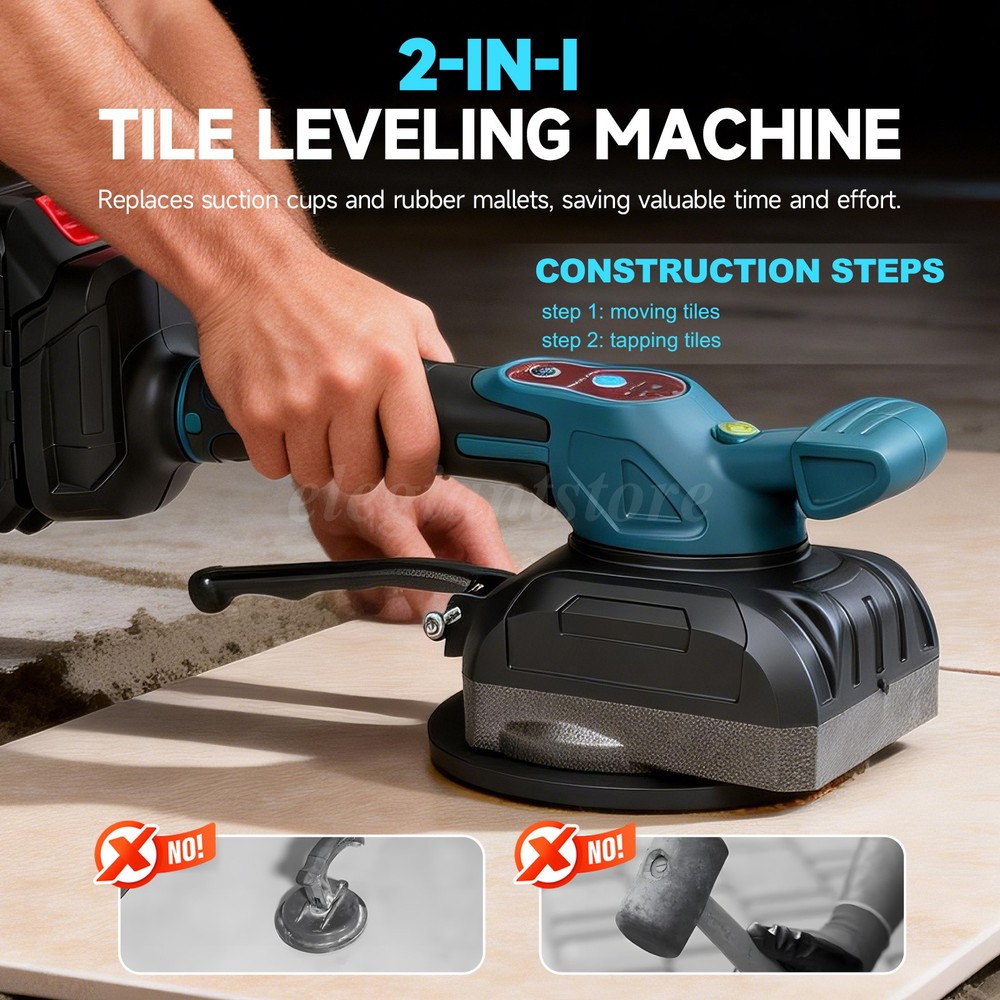 Tile Tiling Machine Vibrator Suction For Ceramic Floor Installation Grip handle