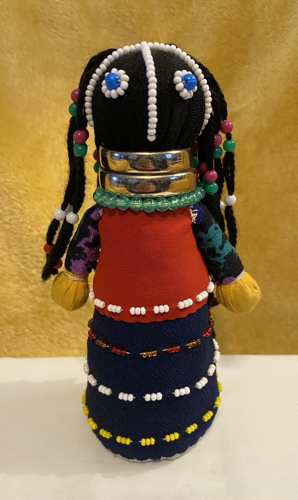 NDEBELE Handmade African Mother & Child Beaded Fertility Ceremonial Dolls