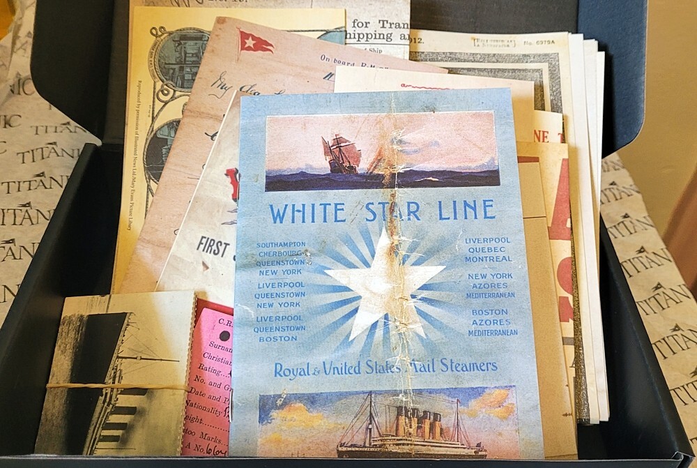 White Star Line Titanic Document Box Collection