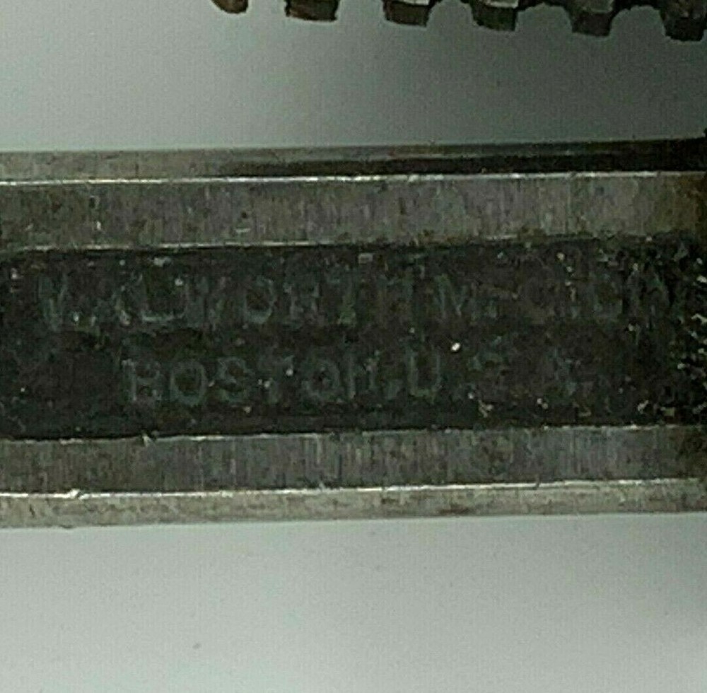 Stillson Walworth #8 Wood Handle Monkey Adjustable Pipe Wrench Good Condition