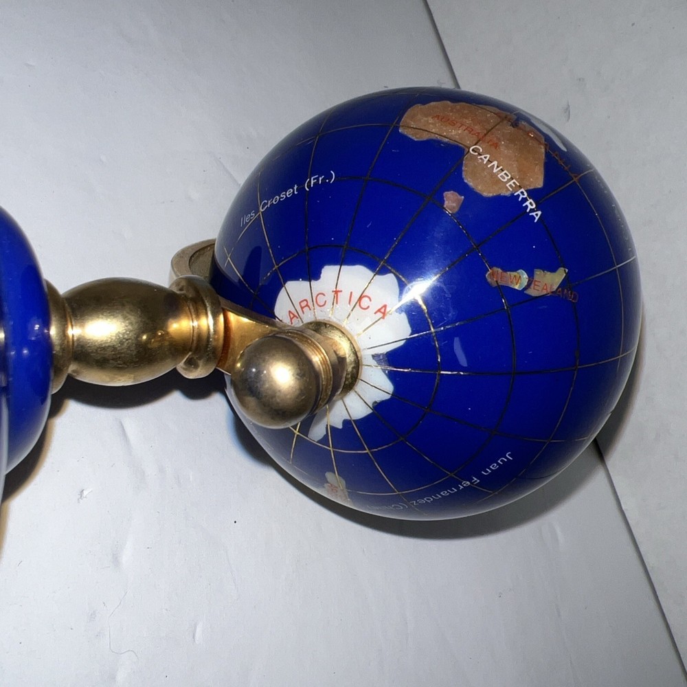 Globe World Map Desktop Globe 6" HIGH EUC