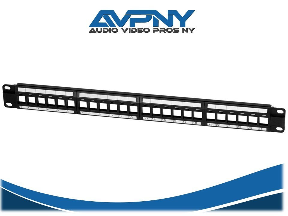 Monoprice 24-port Keystone Jack Panel - 7260