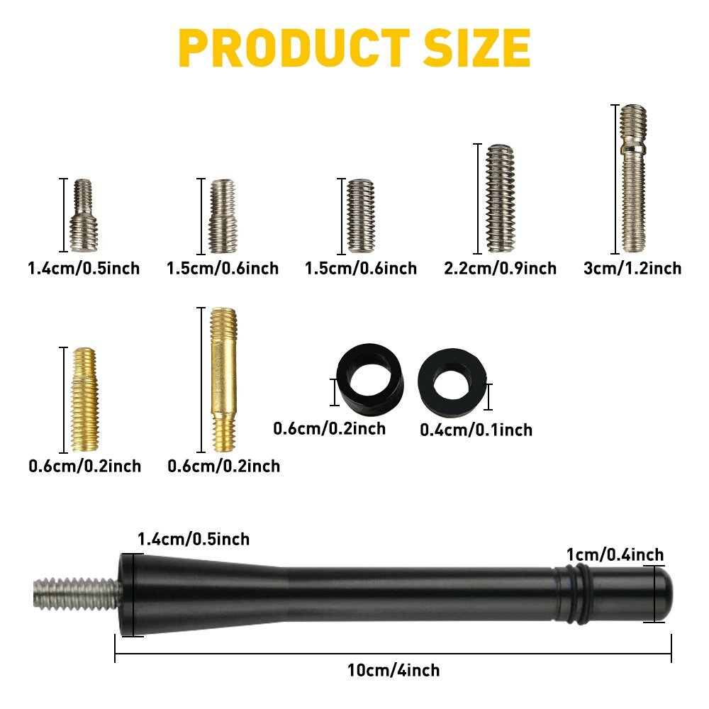 4" Short Black Aluminum Antenna Mast AM/FM for TOYOTA TACOMA 1995-2016 EXV