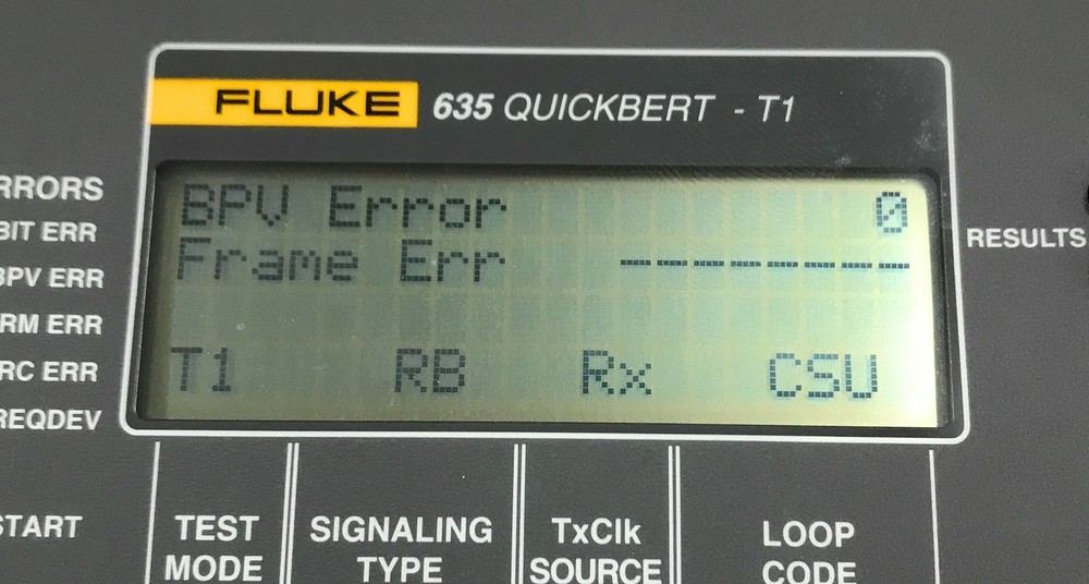 Fluke 635 Quickbert-T1 T1 Line Tester Bit Error Rate Test Set Telecom Analyzer