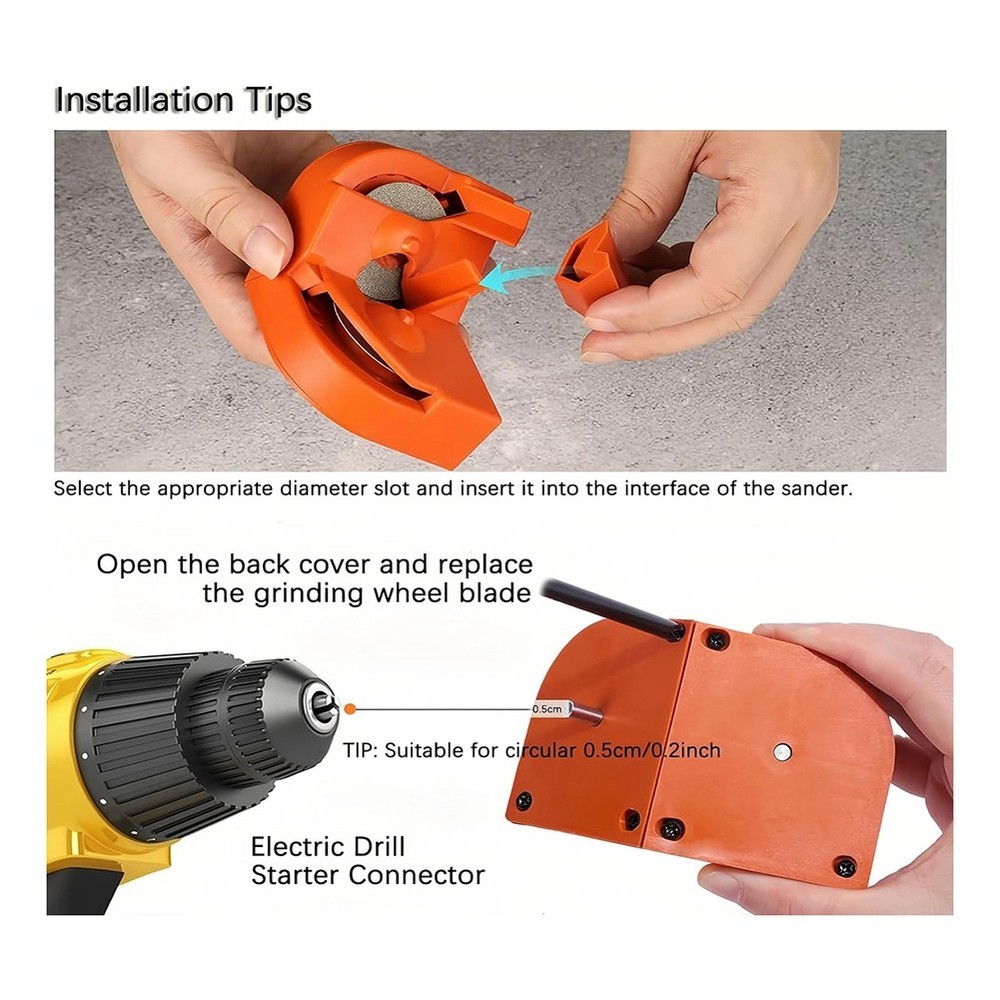 Electric Drill Bit Sharpener Tool for Bits Scissors Kitchen , Drill Bit3845