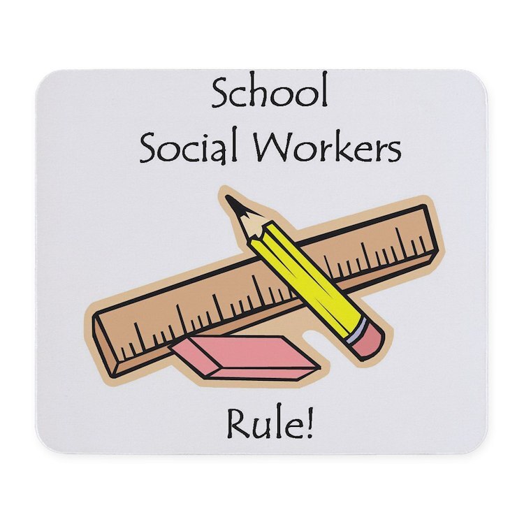 CafePress Social Workers Rule Mousepad (325660890)