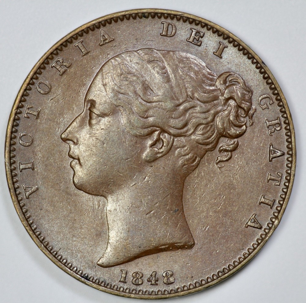 1848 Great Britain Young Head Farthing
