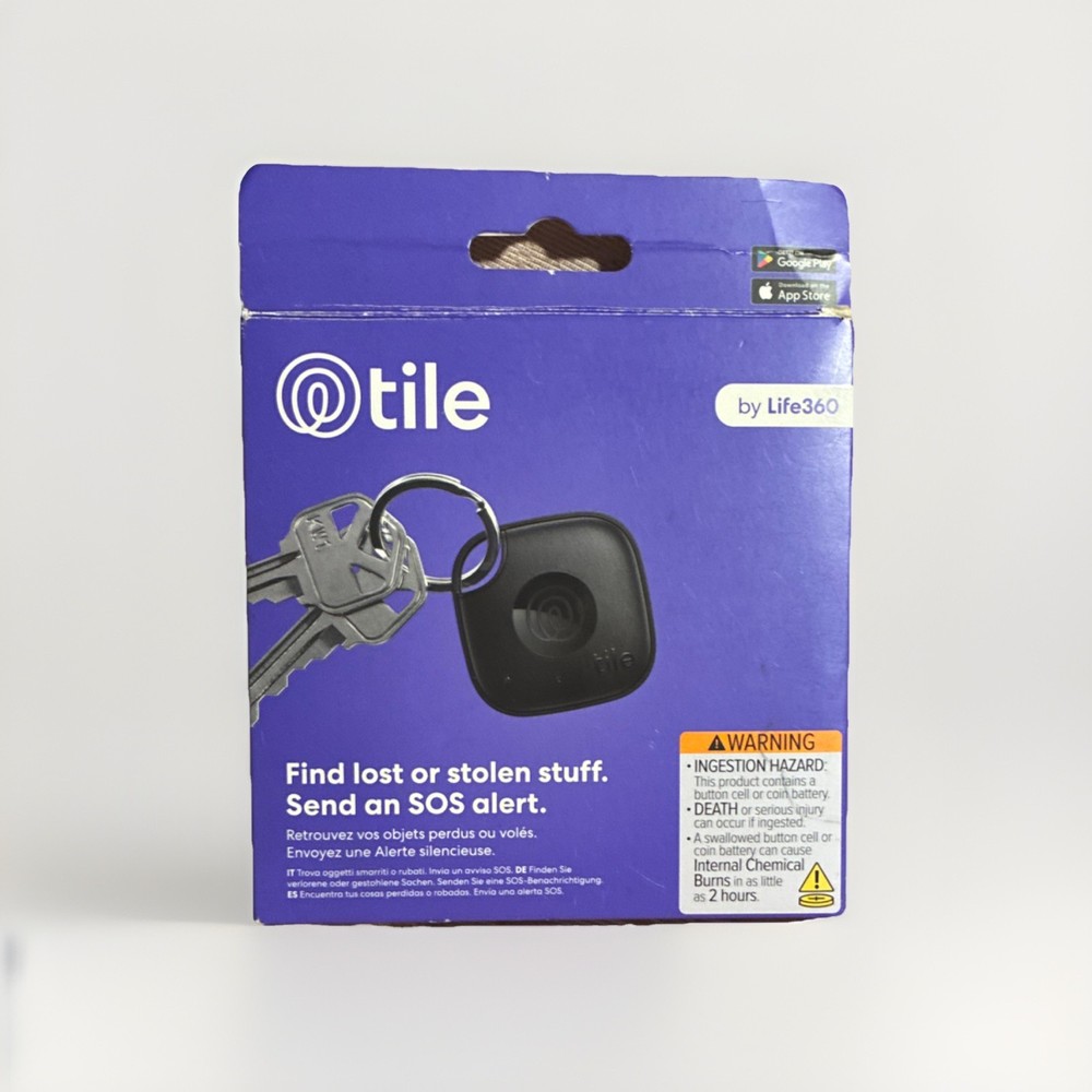 Tile Mate Bluetooth Tracking Device Key Finder Model RE-60021-E