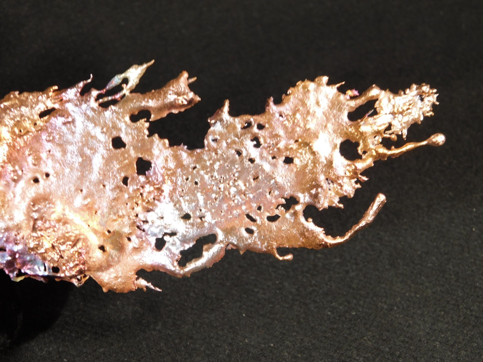 Big! Bright Solid Solid COPPER Splash ART Sculpture Arizona 189gr