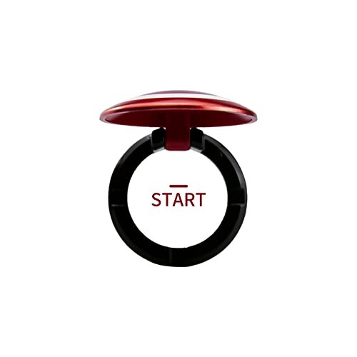 Push to Start Button Cover Universal Car Engine Ignition Start Black Captin