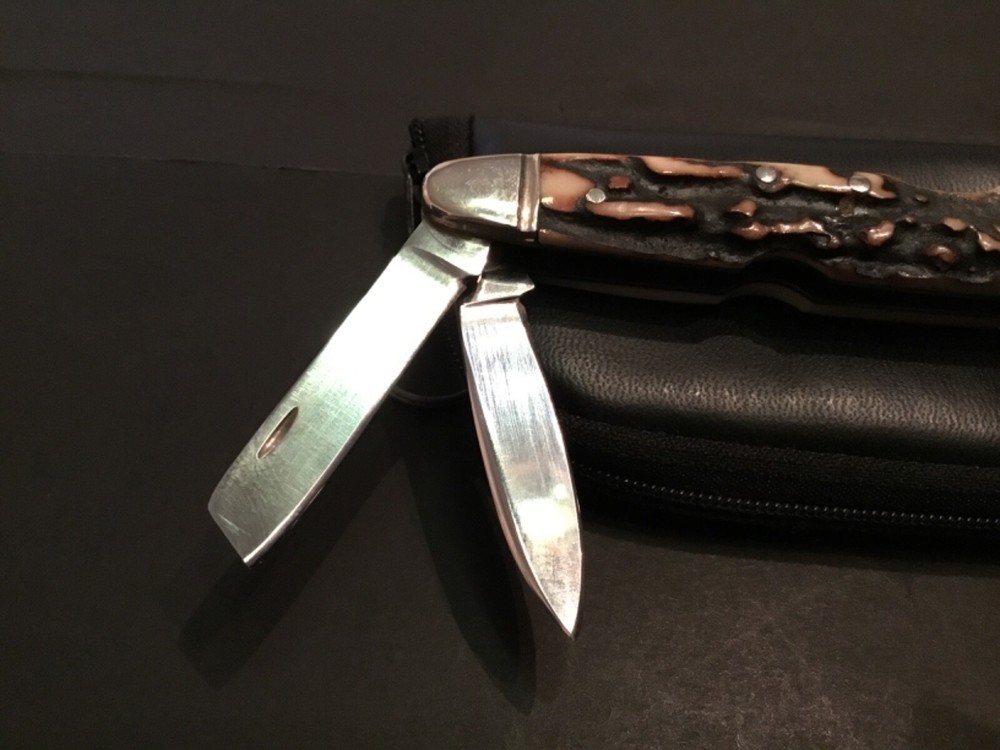 Custom William Stoddart 3bld Whittler Lockback Slipjoint Folder Folding Knife