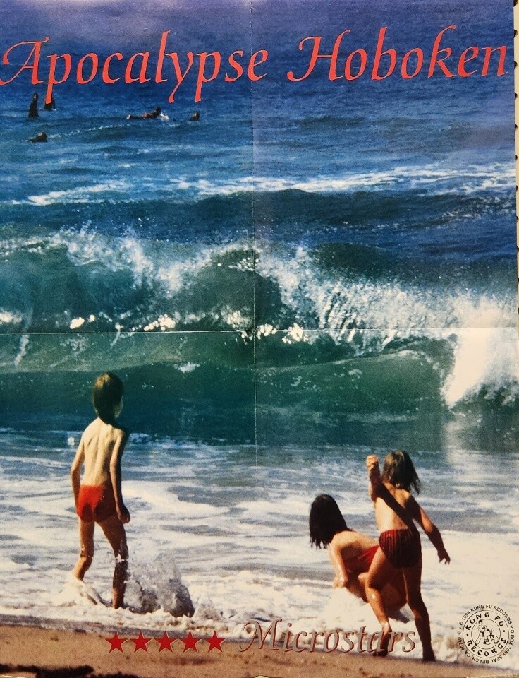 Apocalypse Hoboken 1999 Microstars promo poster Excellent New Old Stock Punk