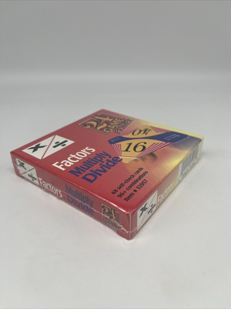 24 Game Primer Factors Multiply Divide Mathematics Flash Card Puzzles 🌺 SEALED