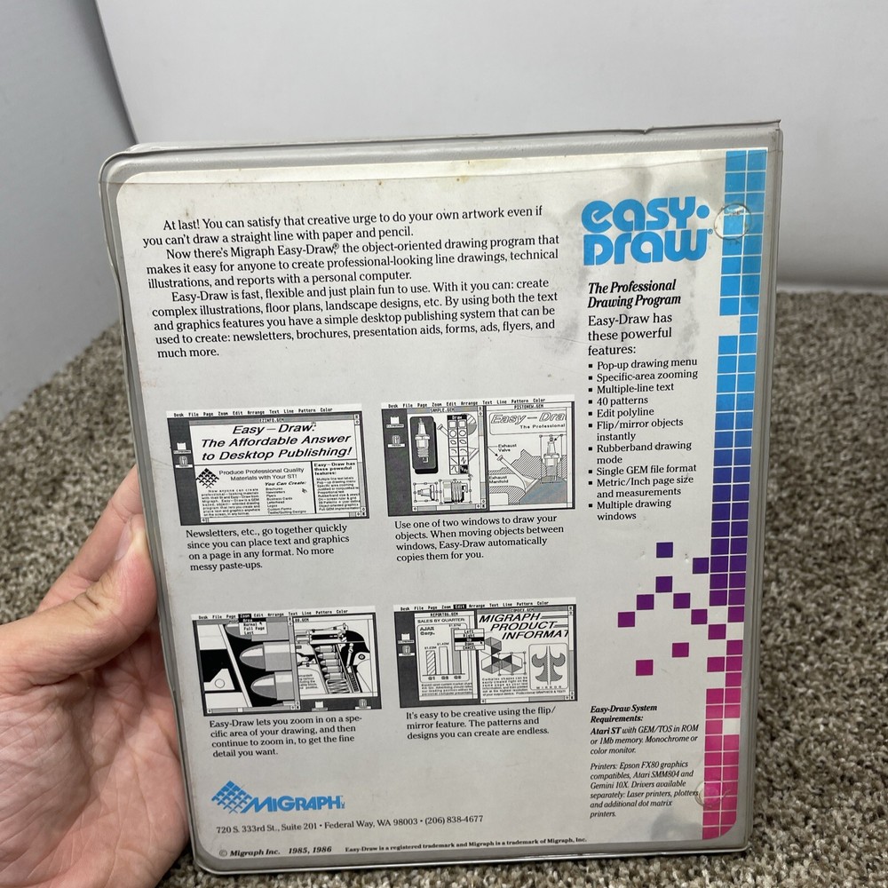 NS easy DRAW by MIGRAPH for Atari Software