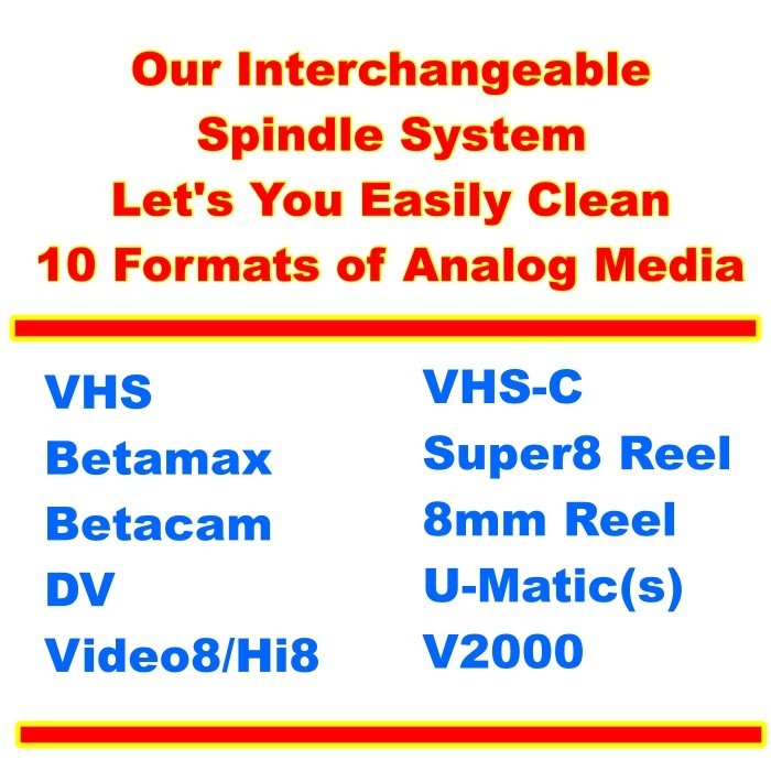 VHS Mold Cleaner Betamax Analog Tape Cleaning Removal System w/ 100ct PEC-PADs!