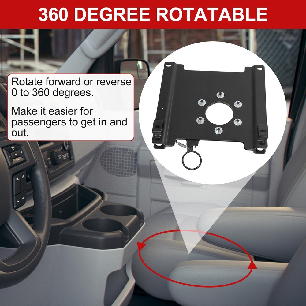 Passenger Seat Swivel Kit for Ford Econoline E150 E250 E350 E450 Front Right