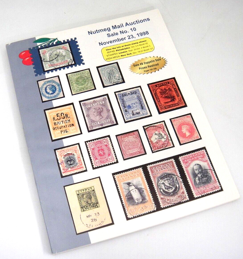 Nutmeg Stamp Auction Catalog 1998 Great Britain and Commonwealth Worldwide