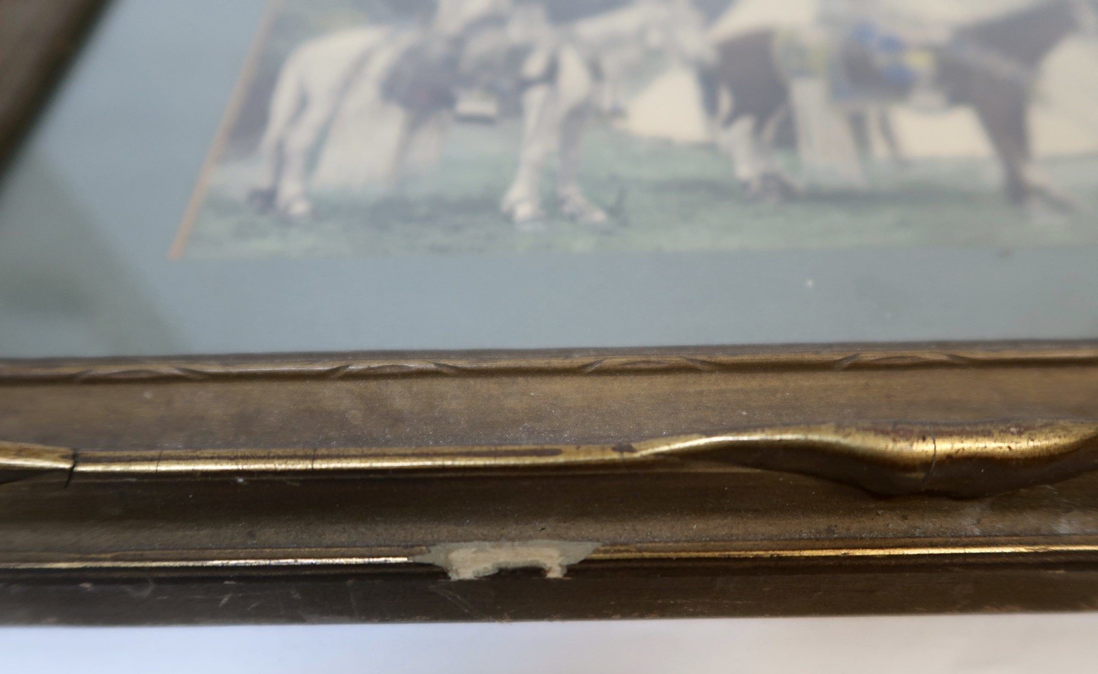 Hand Tinted Native American Photograph- Arts and Crafts Frame: Circa 1900s