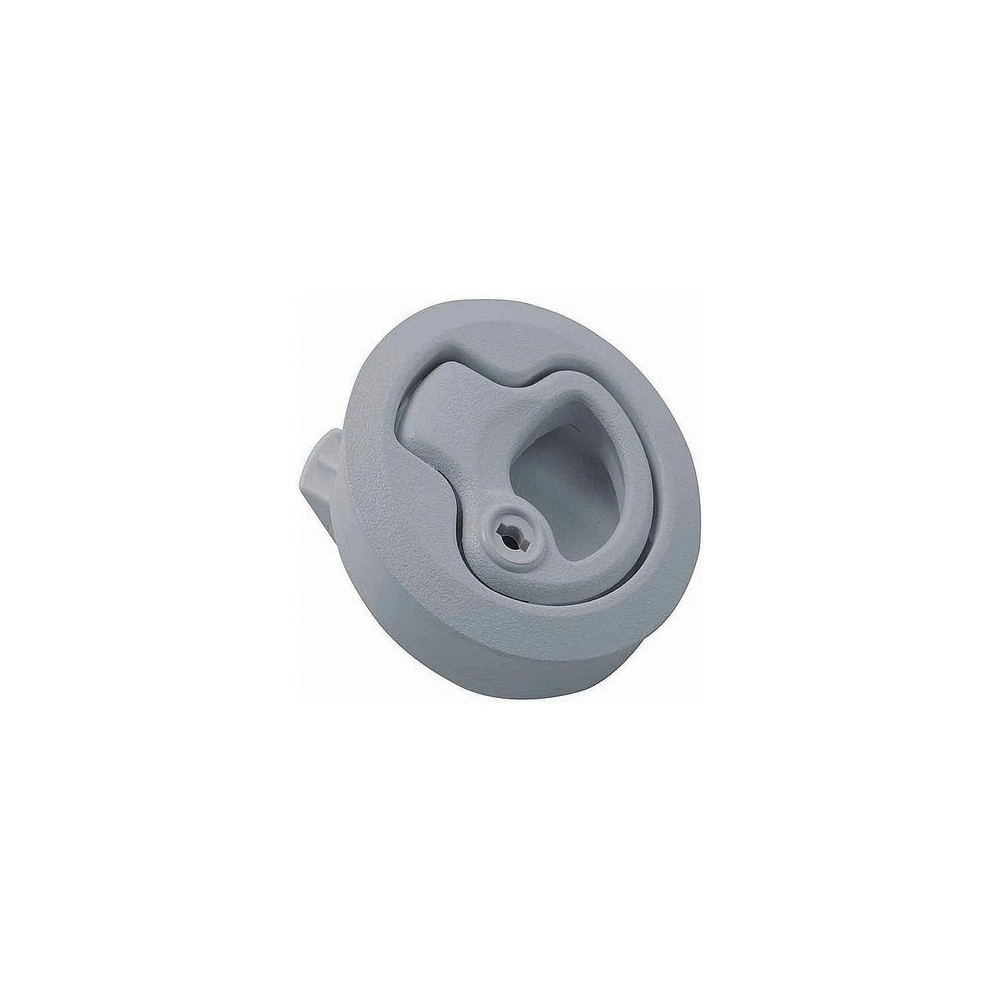 King 29201 Teak Isle Flush Slam Latch, Locking, White