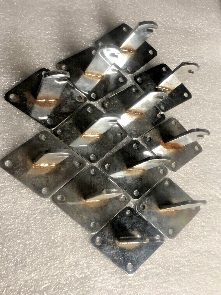 GRIDRACK WALL MOUNT BRACKET CHROME 2" MOUNT LENGTH QTY 12 EXCELLENT CONDITION