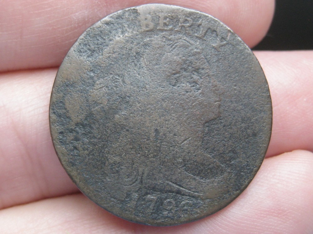 1796 Draped Bust Large Cent Penny- Scarce Date