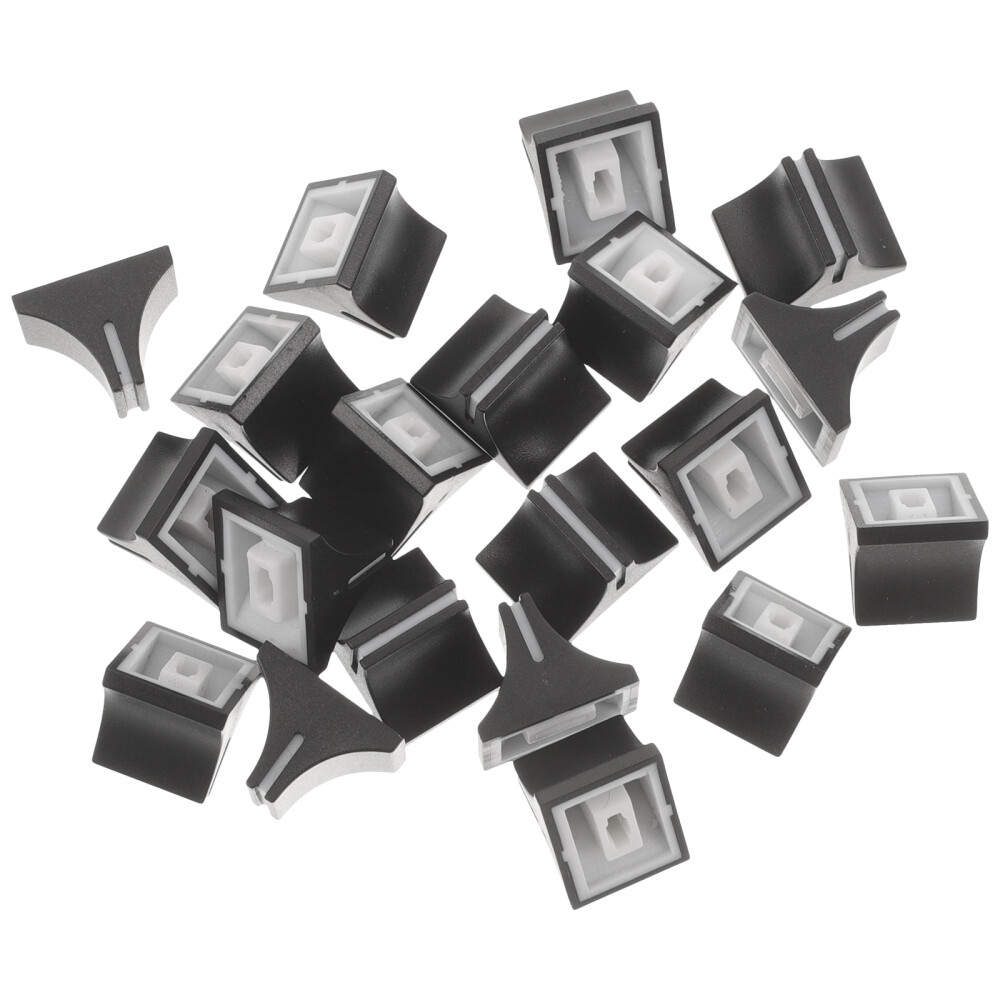 20PCS Fader Knobs Slider Console Mixer Replacement Fader Caps Straight Sliders