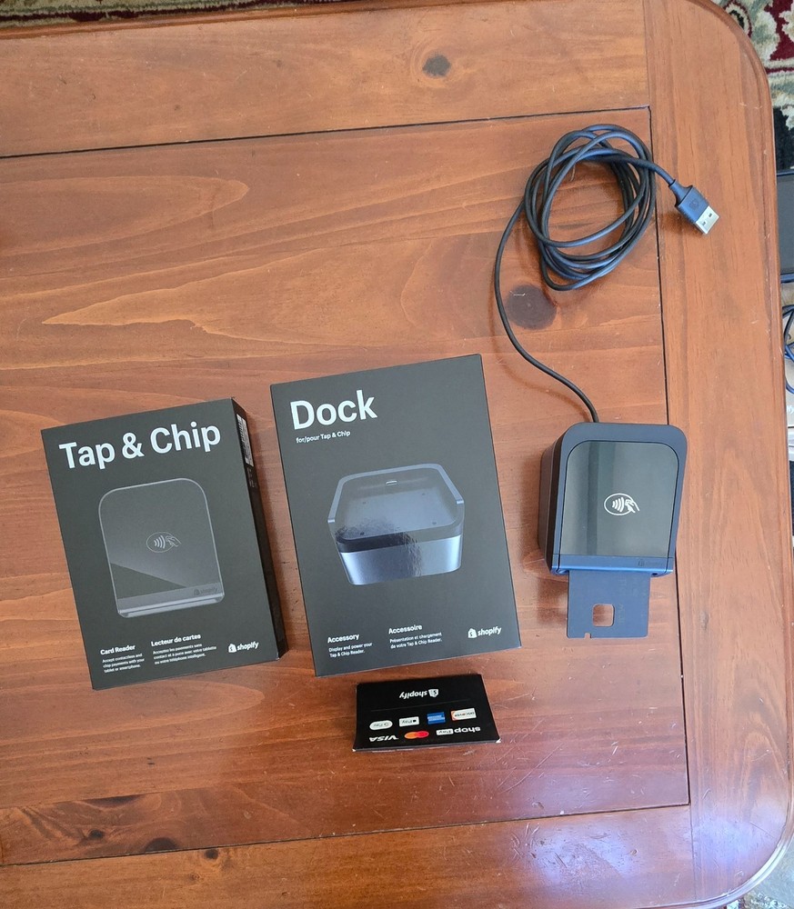 Shopify POS System Bundle (9.7 Ipad Stand case, stand, dock, tap & chip reader)