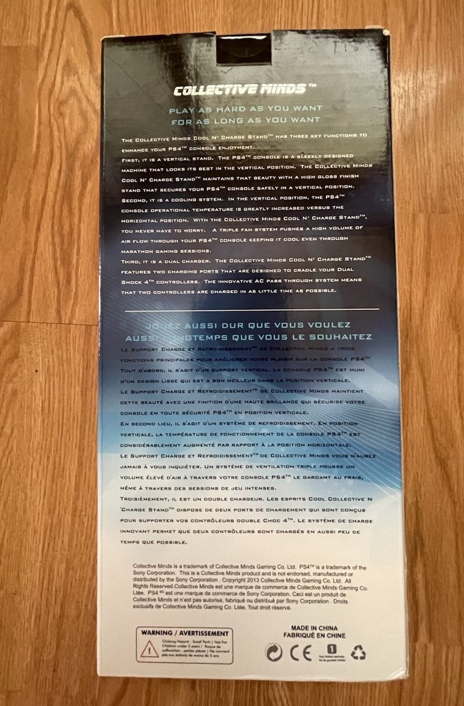 PS4 Cool N Charge Stand Creative Minds New