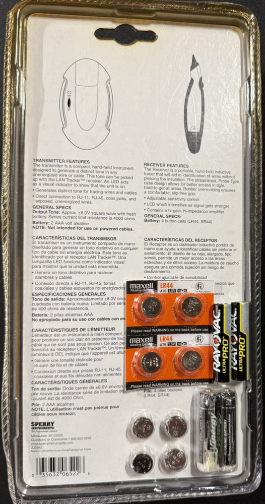 Sperry Instruments Multi-Purpose LAN tracker ET4220L Brand New