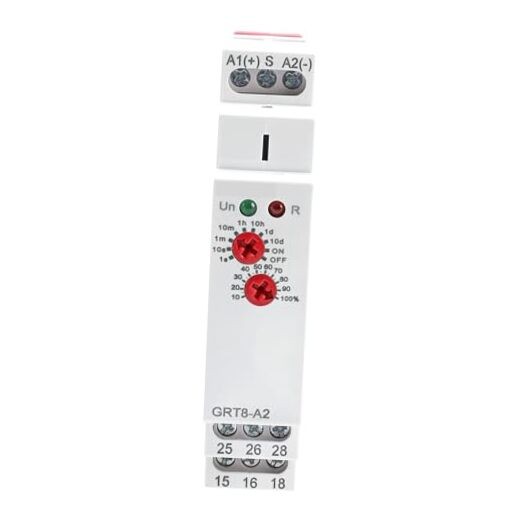 Delay ON Time Relay 16A 2SPDT Adjustable Delay Timer GRT8-A2 AC/DC 12V-240V