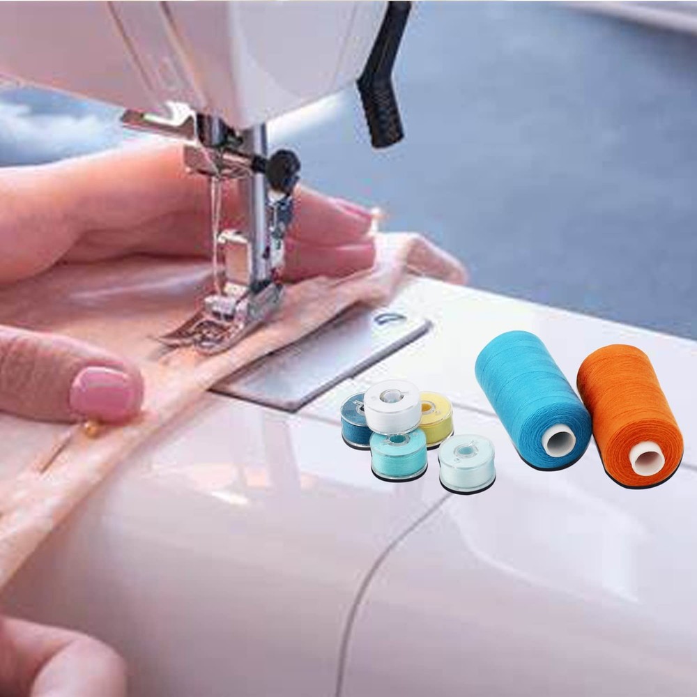 72Pcs Bobbins Sewing Threads Kit 36 Colors 500 Yards Sewing Polyester Thread ...