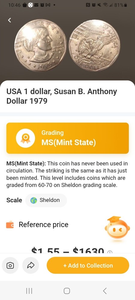 1979 Susan Anthony Dollar