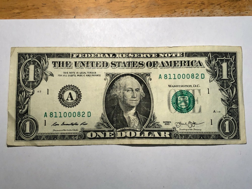 2013 $1 A81100082D Triple 000 and Back Face Misalignment