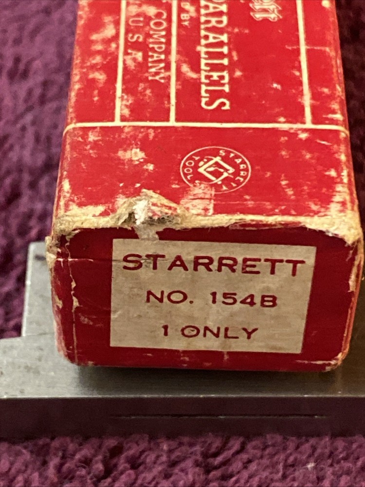 Vintage Starrett adjustable parallels 154-a And 154-b