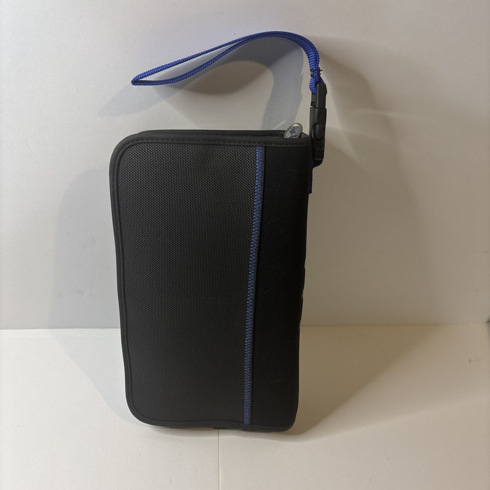 Case Logic Cd Book 64 Disc Holder Blue Black Nice Condition
