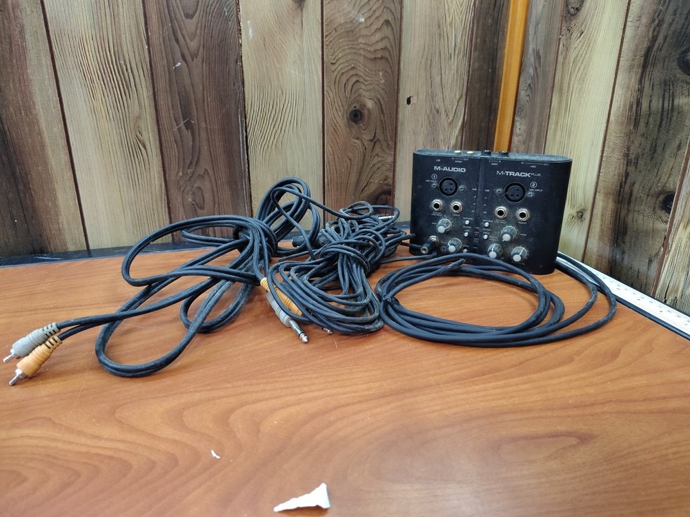 M-Audio M-Track Plus  2x2 Audio Interface UNTESTED as Is