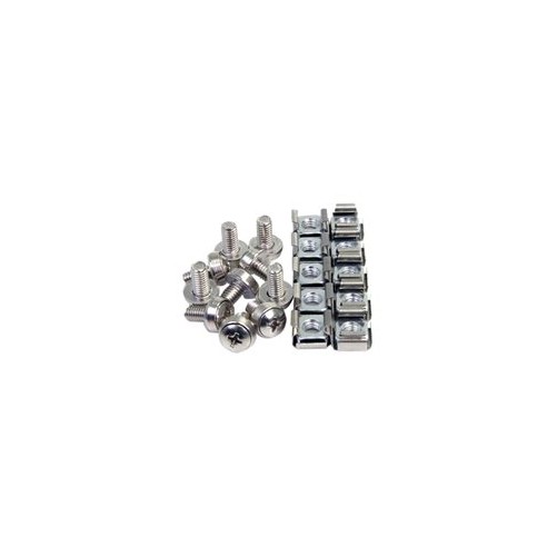 Startech CABSCREWM62 M6 MOUNTING SCREWS SILVER 100 PACK SERVER RACK M6 CAGE NUTS