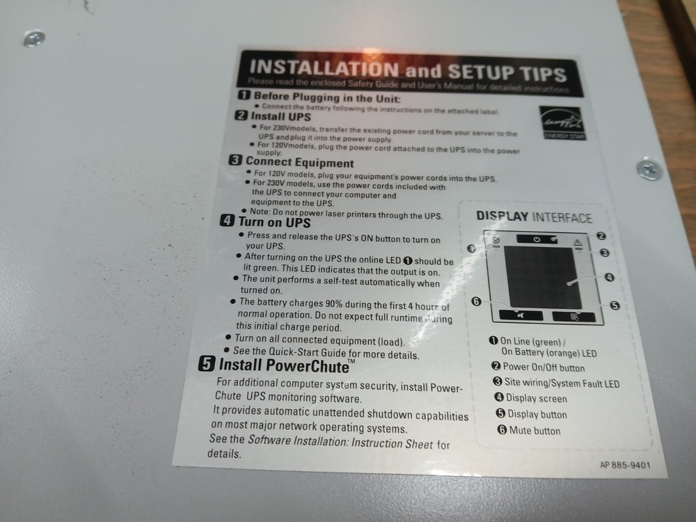Apc Smart-ups 1500va Power Supply