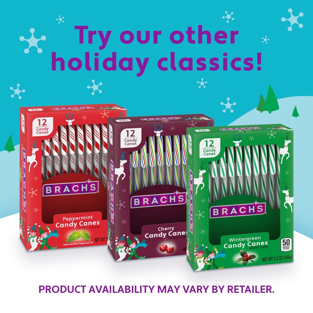 Brach's Mini Candy Canes Tub 260 Count Peppermint