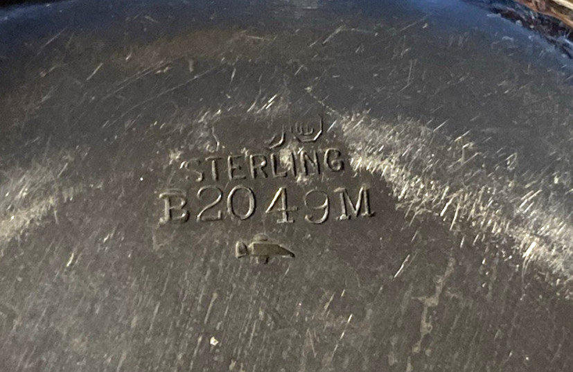 1915 Gorham Sterling Cigar Cups Embossed