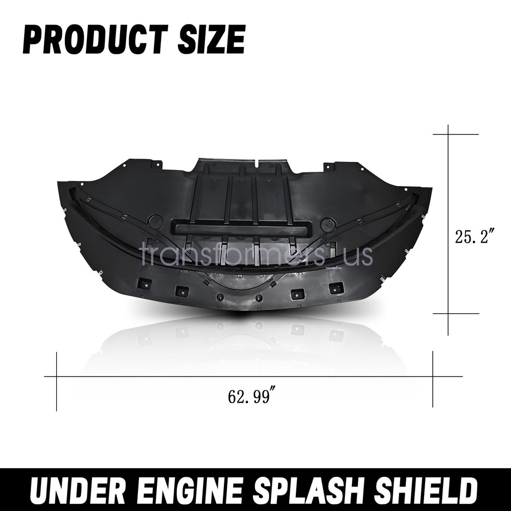 Front Bumper Under Cover Guard Engine Splash Shield For 2015-2017 Ford Mustang