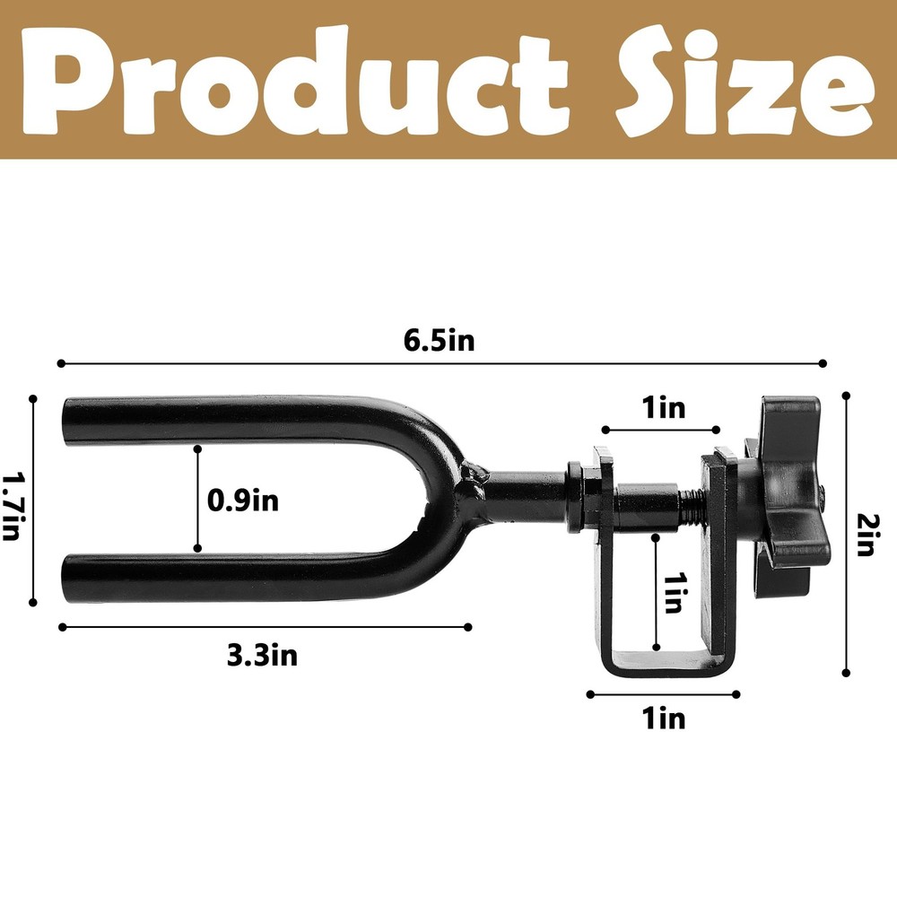 Tree Stand Bow Holder - 12 Teeth Adjustable Hunting Bow Holder - Easy Install...