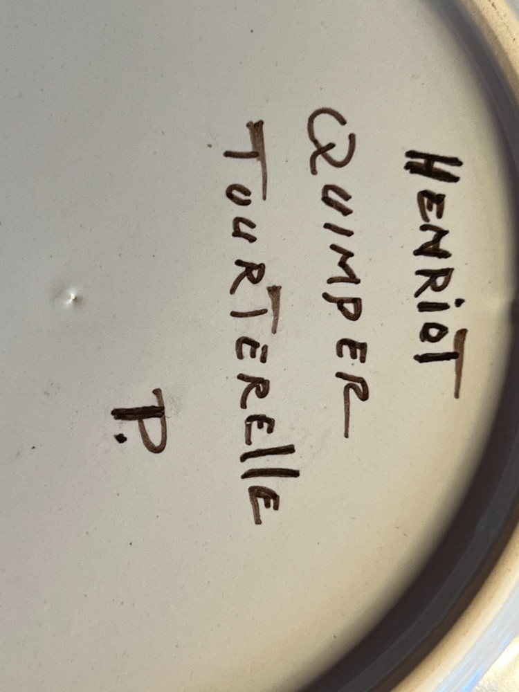 Quimper Pottery 4 Bird Plates 1935