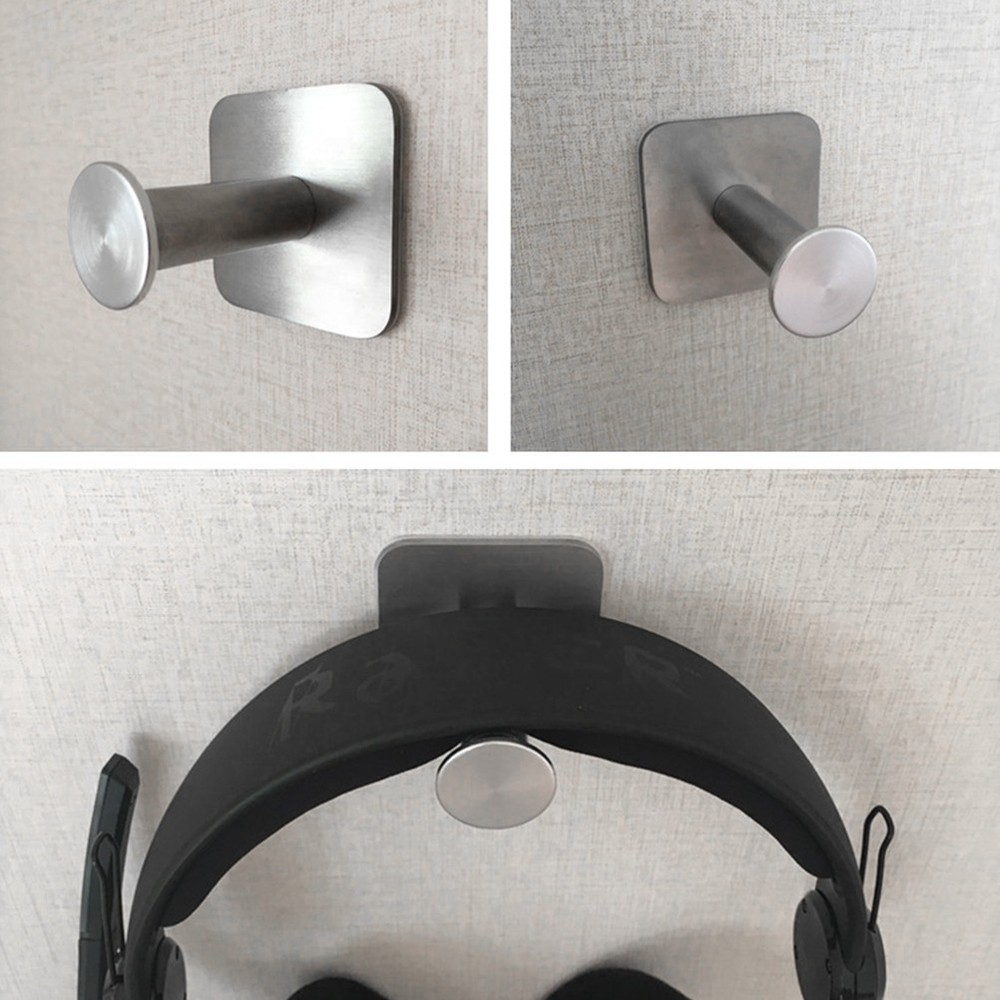 2 Pcs under Desk Headset Holder Earphone Bracket Headphone Stand
